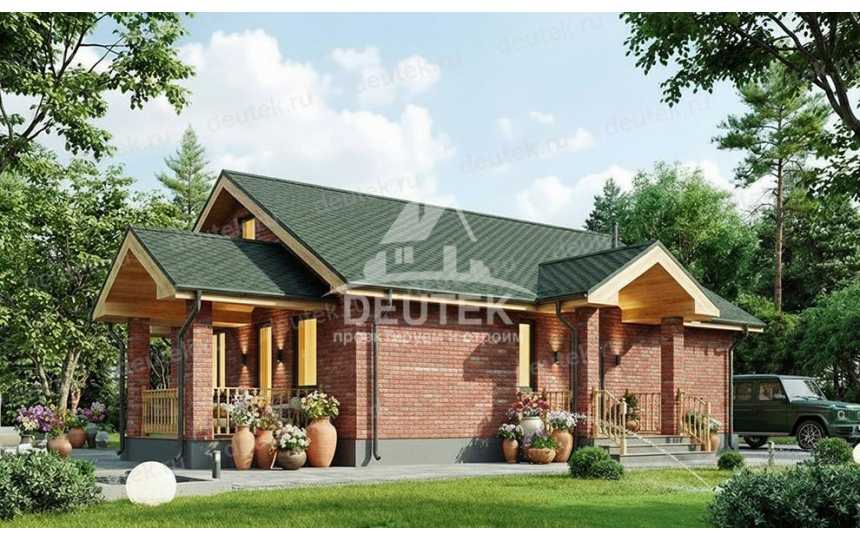 Проект жилого одноэтажного дома с площадью до 150 кв м - LK-371