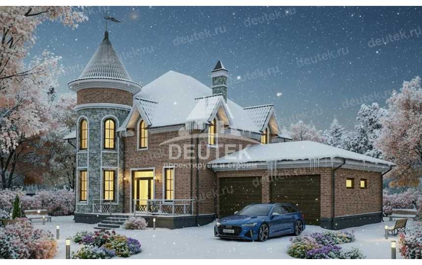 Проект загородного двухэтажного дома в классическом стиле - LK-472