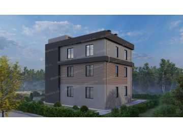 Проект жилого трехэтажного дома с площадью до 300 кв.м. - P271