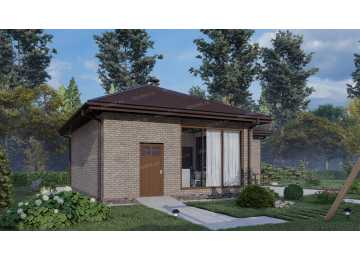 Проект бани с площадью до 100 кв м - P241