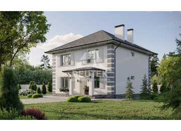 Проект узкого одноэтажного дома с площадью 150 кв м - LK-313