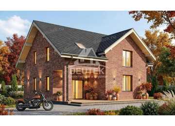 Проект загородного двухэтажного дома с размерами 10 м на 14 м - LK-330