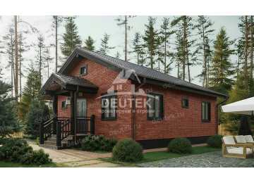 Проект дачного одноэтажного дома с площадью до 100 кв м - LK-367