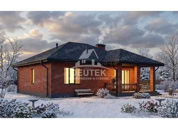 Проект жилого одноэтажного дома из керамических блоков - LK-516
