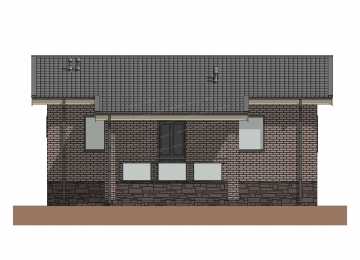 Проект бани с размерами 9 м на 8 м - P294-1