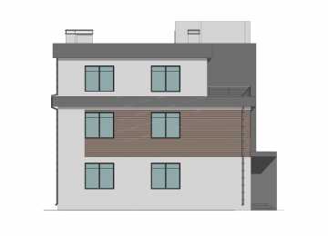 Проект жилого трехэтажного дома с площадью до 300 кв.м. - P271