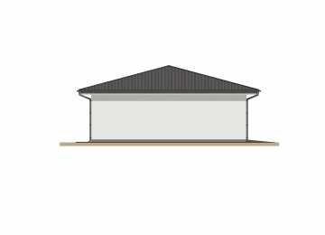 Проект одноместного гаража с мастерской и хозблоком - P243