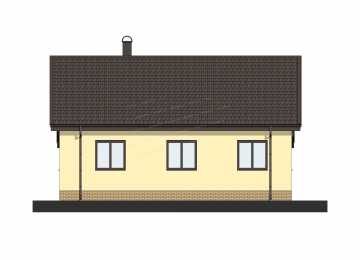 Проект жилого двухэтажного дома с мансардным этажом - P248