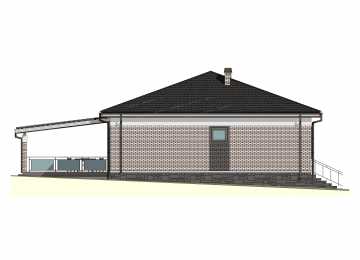 Проект одноэтажного дуплекса с площадью до 250 кв м - P250