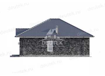 Проект жилого одноэтажного дома из газобетонных блоков - LK-261