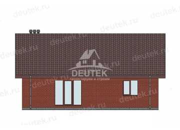 Проект жилого одноэтажного дома с двумя спальнями - LK-282