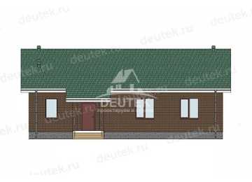 Проект узкого одноэтажного дома с тремя спальнями - LK-285