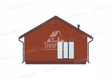 Проект жилого одноэтажного дома с двумя спальнями - LK-293