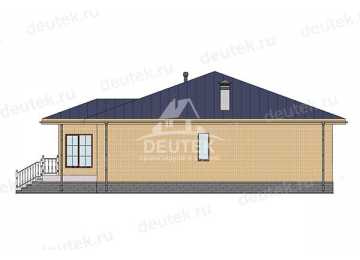Проект дачного одноэтажного дома из керамических блоков - LK-302