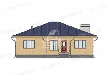 Проект дачного одноэтажного дома из керамических блоков - LK-302