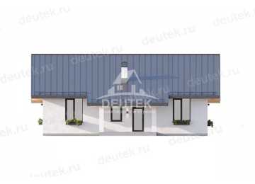 Проект загородного одноэтажного дома с большими окнами - LK-314