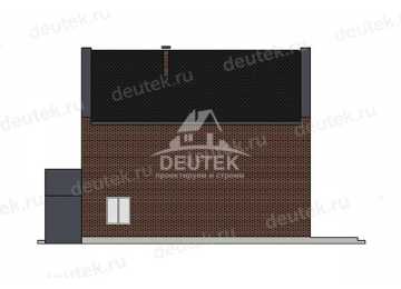 Проект узкого двухэтажного дома с размерами 16 м на 8 м - LK-337