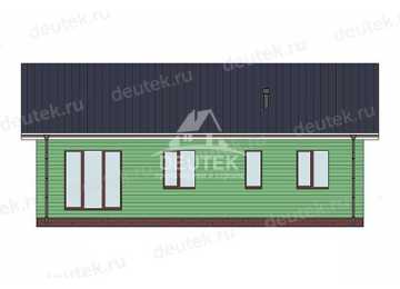 Проект узкого одноэтажного дома из газобетонного блока - LK-345