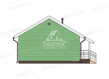 Проект дачного одноэтажного дома с двумя спальнями - LK-346