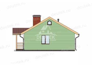 Проект дачного одноэтажного дома с тремя спальнями - LK-350