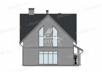 Проект современного двухэтажного дома с большими окнами - LK-353