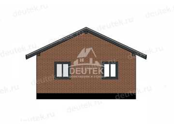 Проект дачного одноэтажного дома с площадью до 100 кв м - LK-367